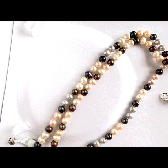 Freshwater pearls multicolour 2 strands - Picture 4 of 7